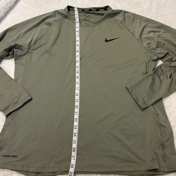 Nike Mens Bundle Slim Fit 2XL Green/Grey Workout Athleisure Luxe Shrt/Lng Sleeve - Picture 5 of 9
